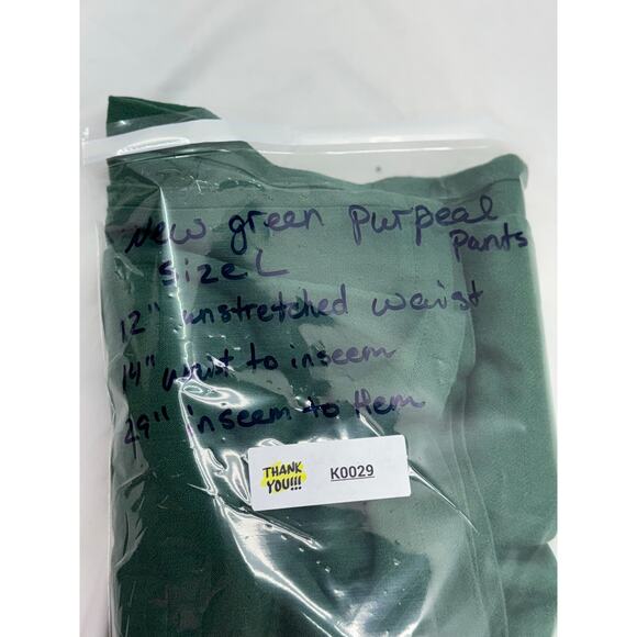 New purpearl green wide leg pants large - Picture 11 of 11